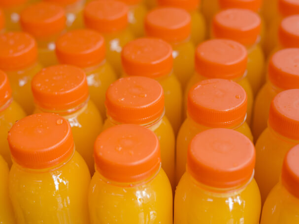 Refreshing natural juices in various flavors